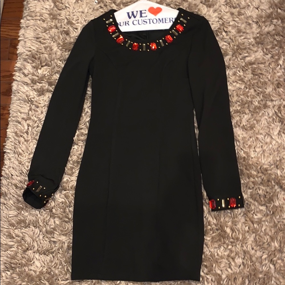 Long sleeve mini dress